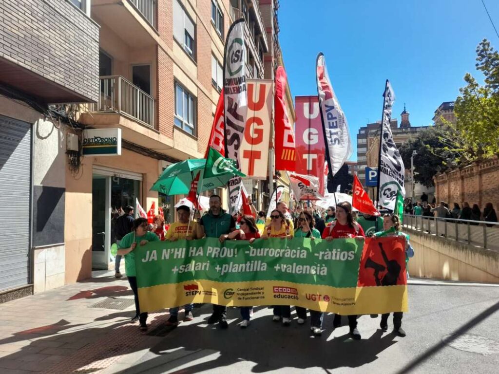 Manifestación de educación en Castellón 31 marzo 2026