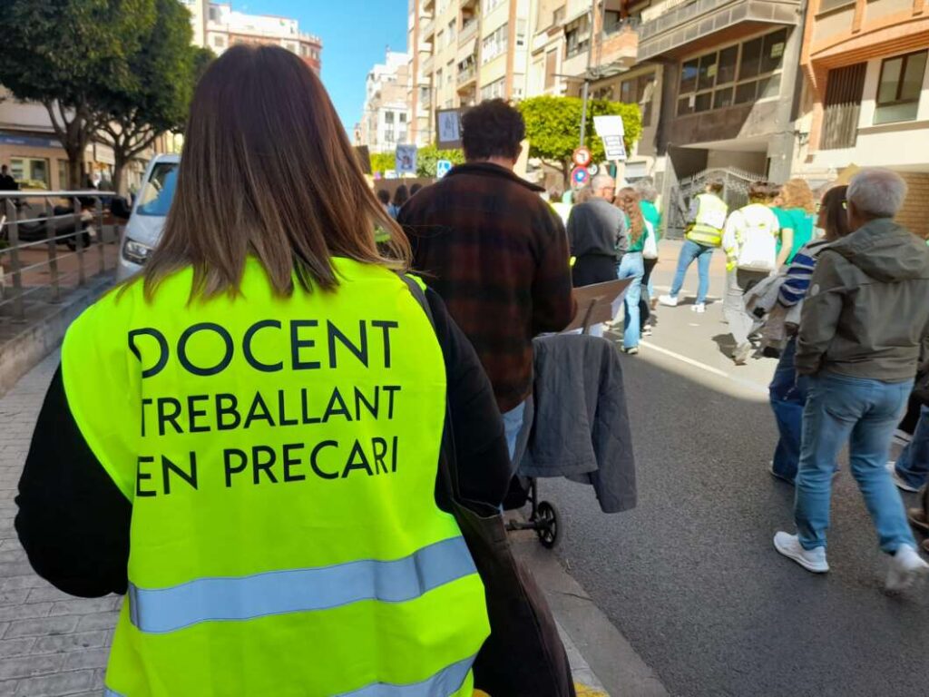 Manifestación de educación en Castellón 31 marzo 2026