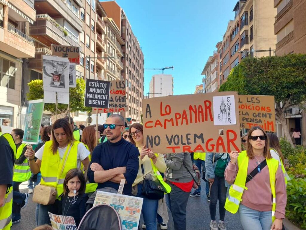 Manifestación de educación en Castellón 31 marzo 2026