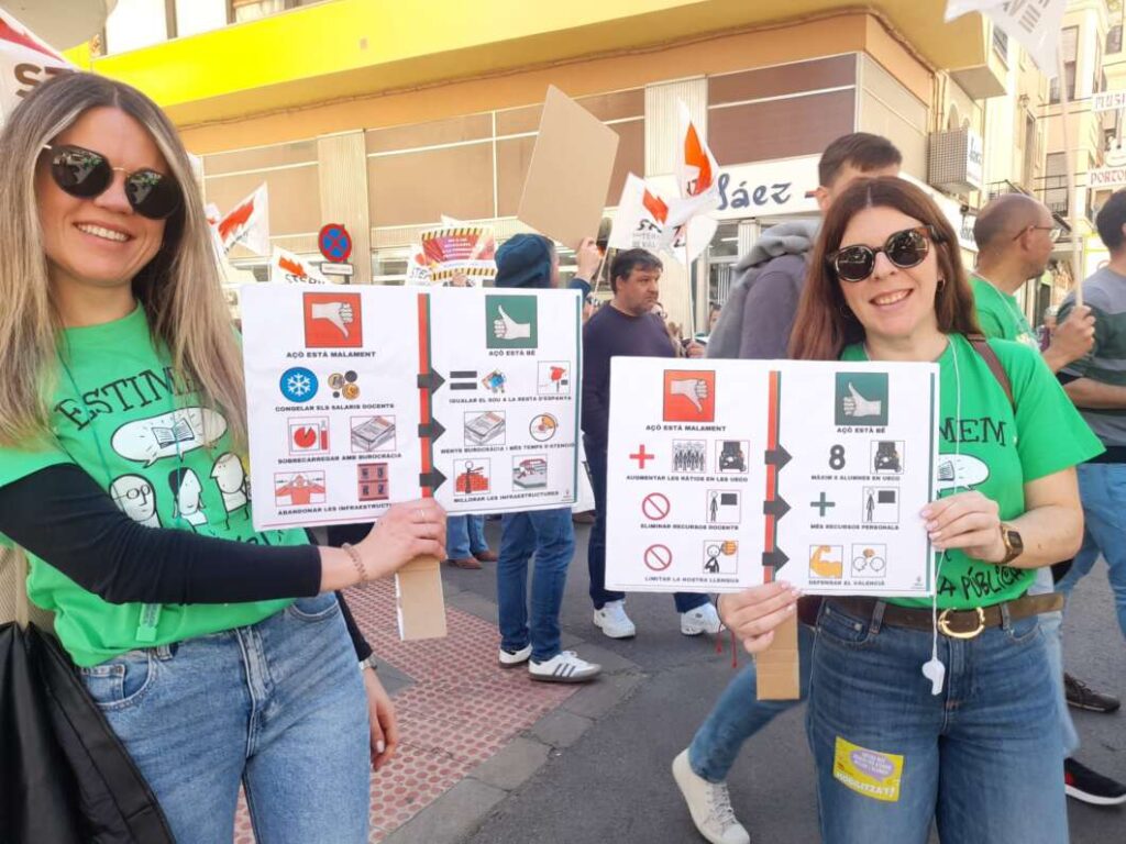 Manifestación de educación en Castellón 31 marzo 2026