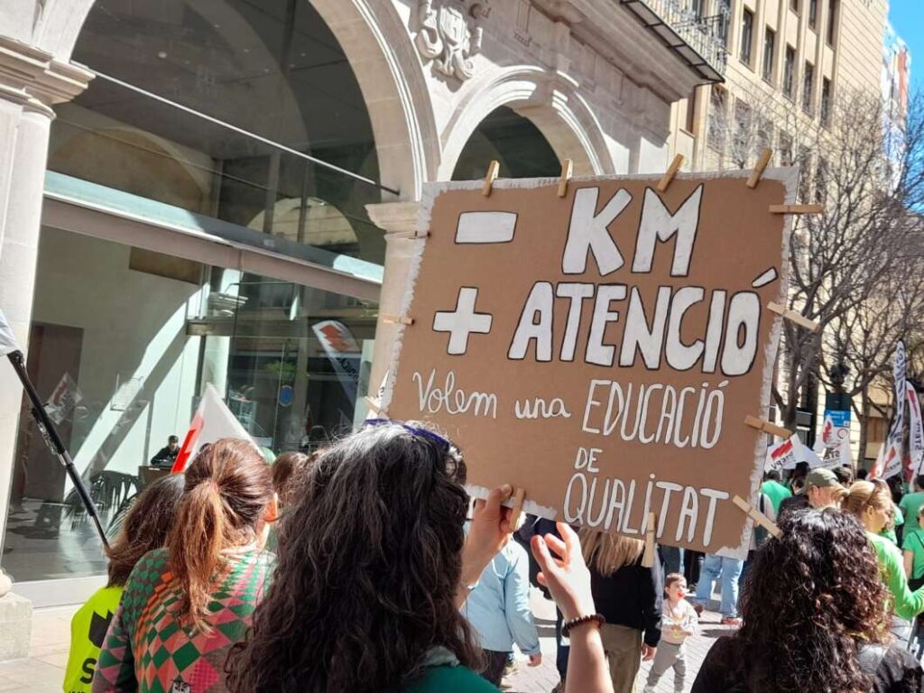 Manifestación de educación en Castellón 31 marzo 2026