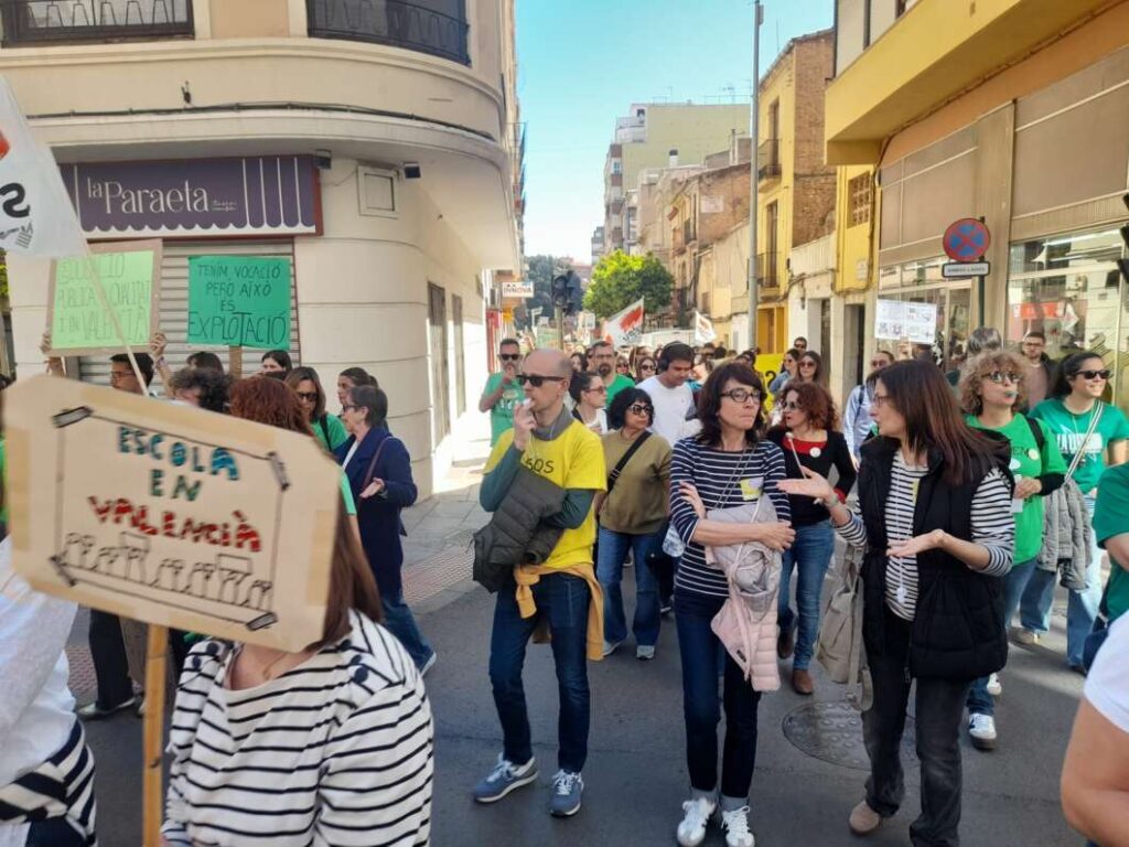 Manifestación de educación en Castellón 31 marzo 2026