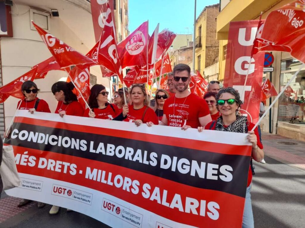 Manifestación de educación en Castellón 31 marzo 2026