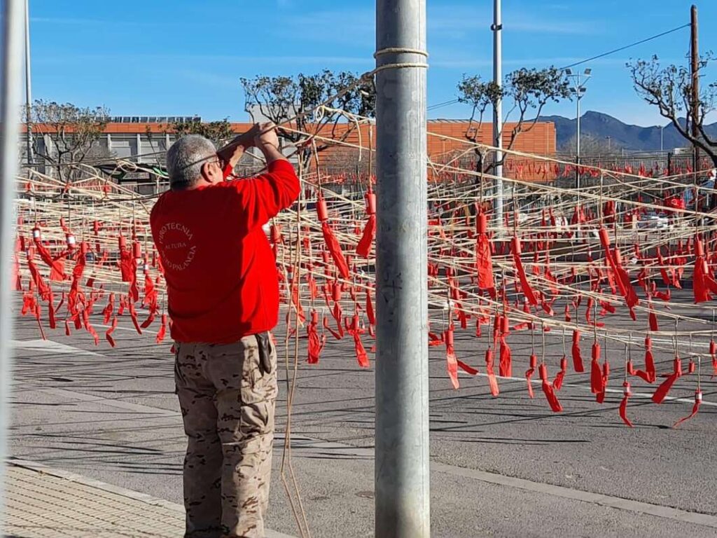 Magdalena 2026. Preparativos de la Mascletá de Pirotecnia Alto Palancia 120326
