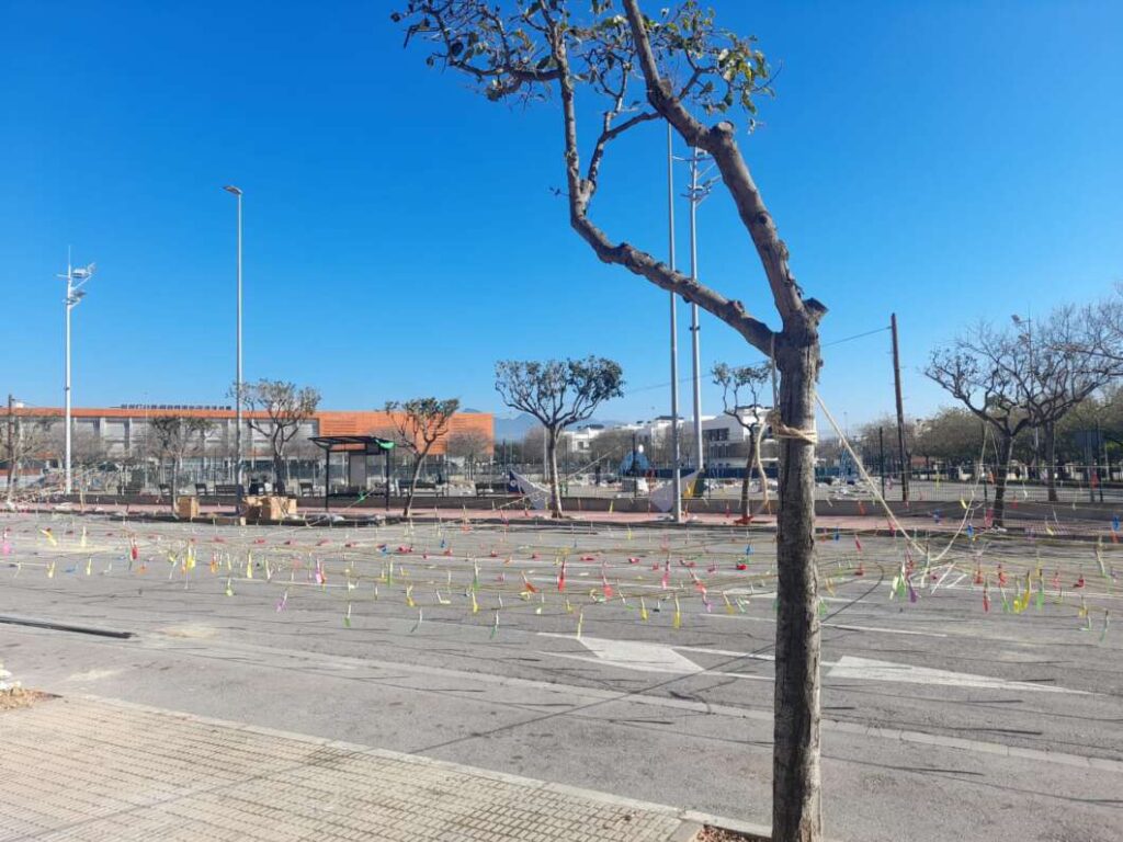 Montaje de la mascletà Global Focs 130326