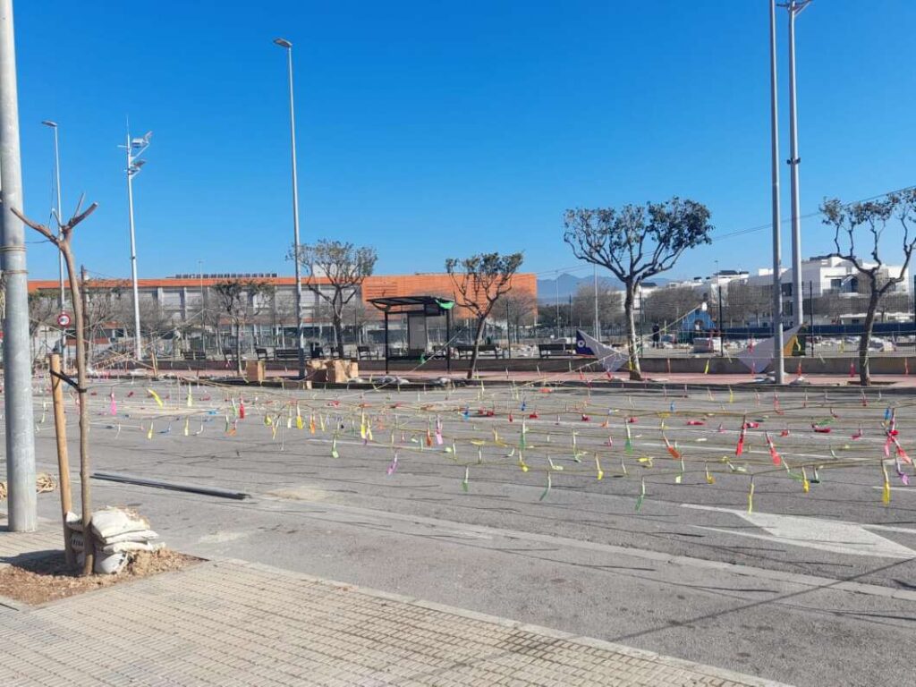 Montaje de la mascletà Global Focs 130326