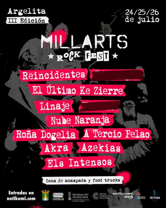 Festival Rock Argelita 2026 Millarts