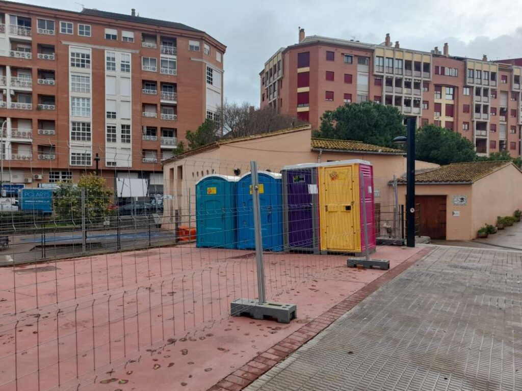 Preparativos Magdalena 2026 en el recinto de mascletaes