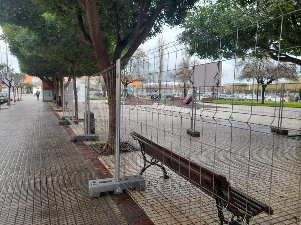 Preparativos Magdalena 2026 en el recinto de mascletaes