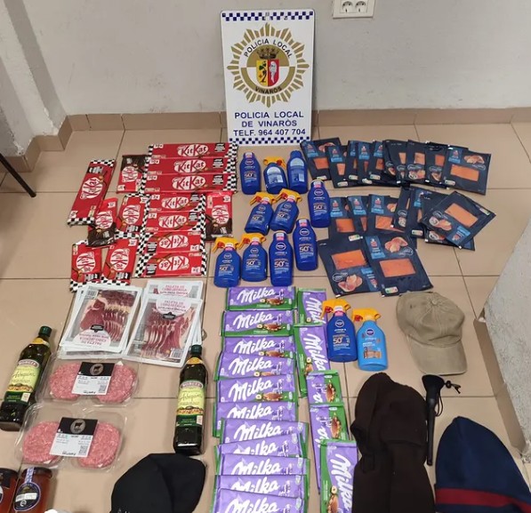 productos, robados, supermercado, vinaros