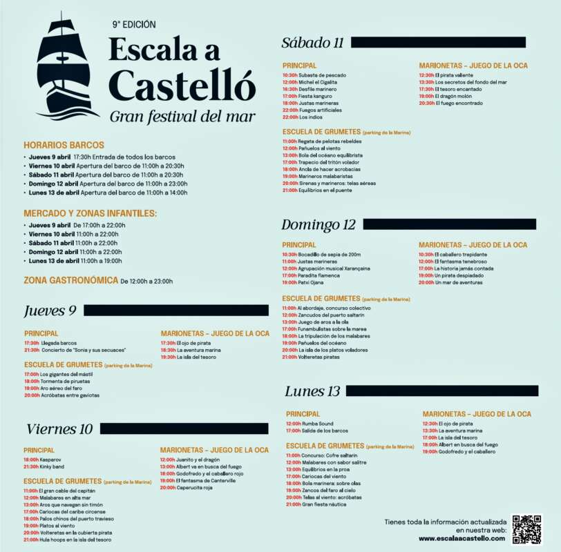 Programa de Actividades de 9 Escala a Castelló 2026