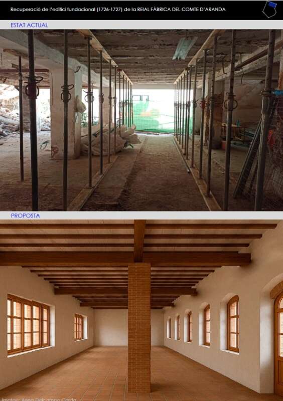 Cinc empreses opten a la rehabilitació de l’edifici fundacional de la Reial Fàbrica de l’Alcora