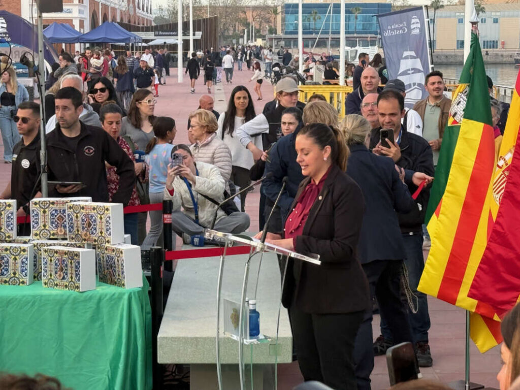 Escala a Castellón, bienvenida capitanes 090426