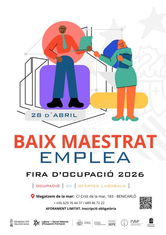 La Fira d’Ocupació del Baix Maestrat reunirà empreses i candidats el 28 d’abril