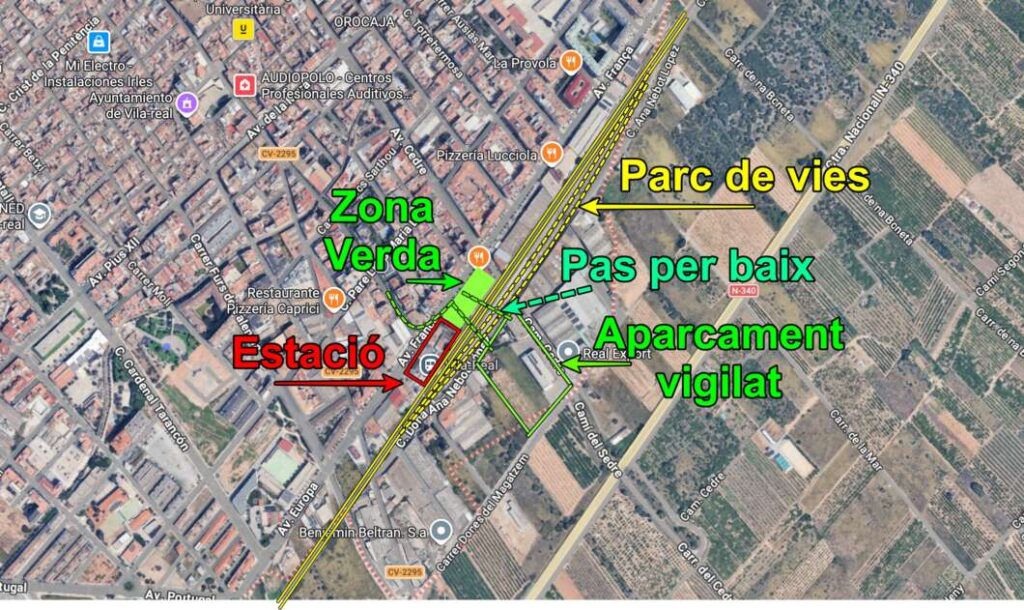 Proyecto de la via de Vila-real 2026