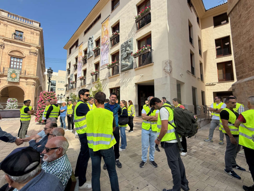 protesta policía local y Amus castellón