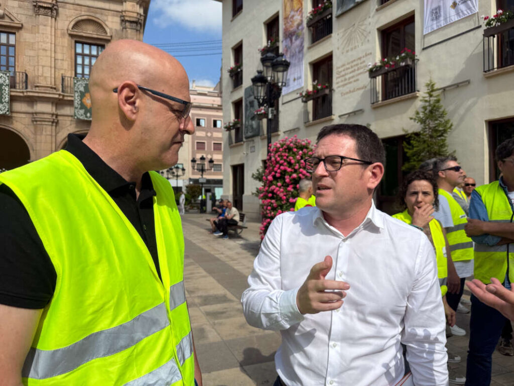 Ignasi garcia. protesta policía local y Amus castellón