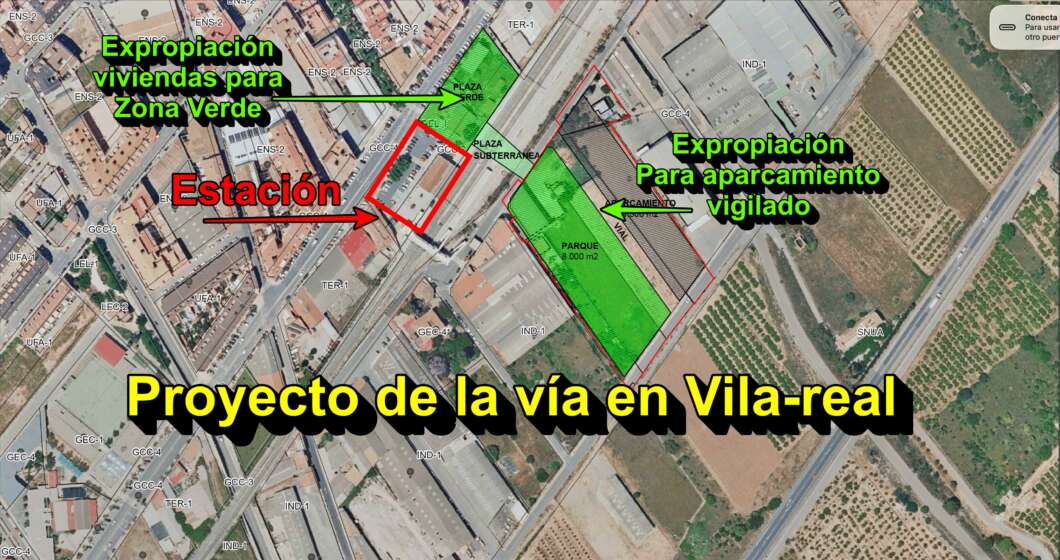 Proyecto de la vía en Vila-real 2026