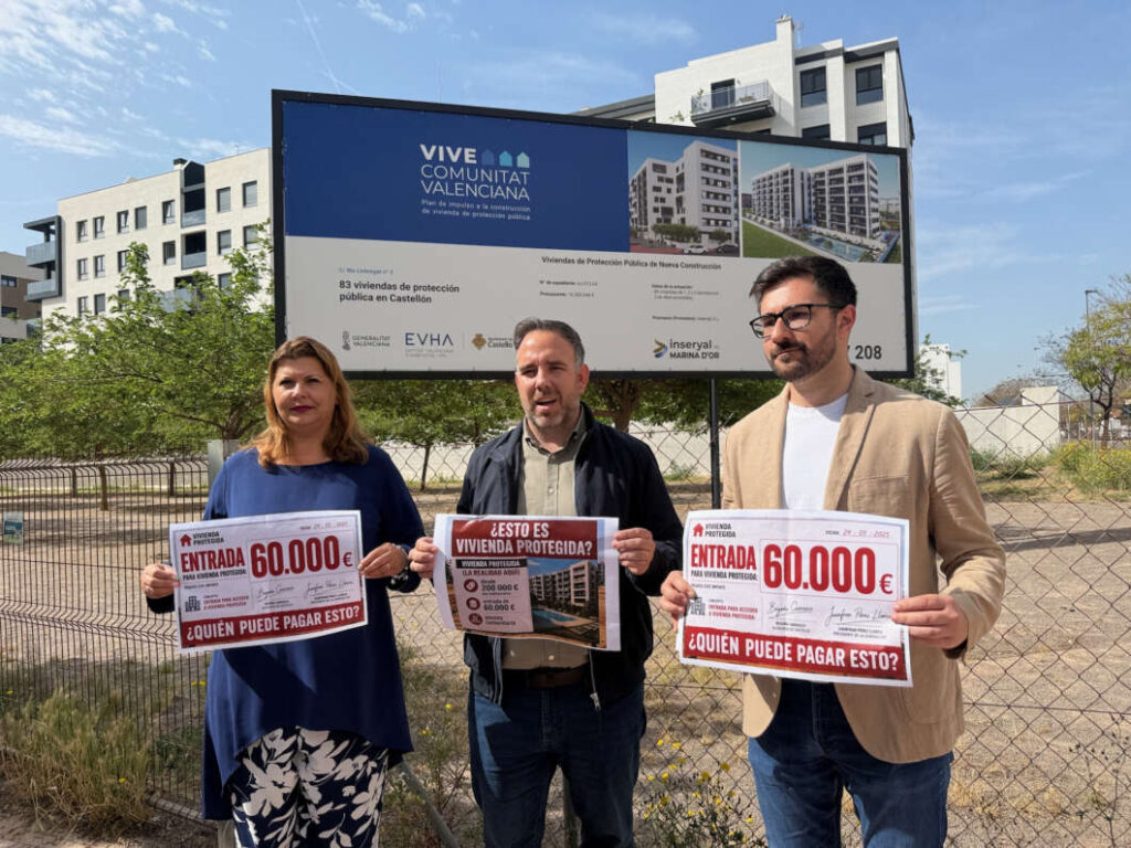 PSOE denuncia el despropósito de las viviendas de VPO de Censal en Castellón 220426