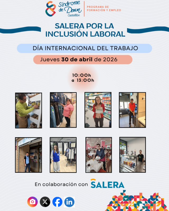 Síndrome de Down Castellón impulsa la inclusión laboral en el Centro Comercial Salera