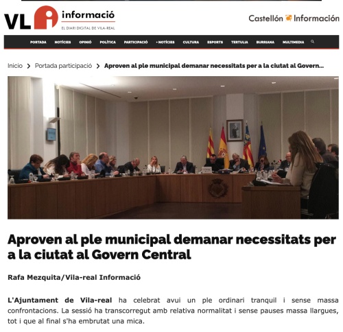10 anys Vila-real Informació, 2016 l'ajuntament demana ajuda