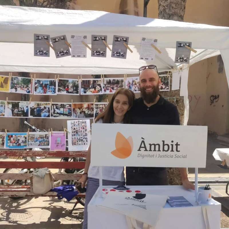 Trabajadores de asociación Ámbit en Herbers