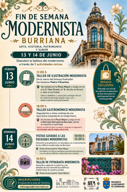 Burriana reivindica el seu llegat amb un Cap de Setmana Modernista