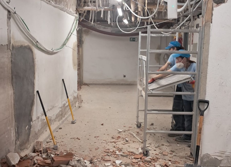 burriana, obras, taller ocupacional,