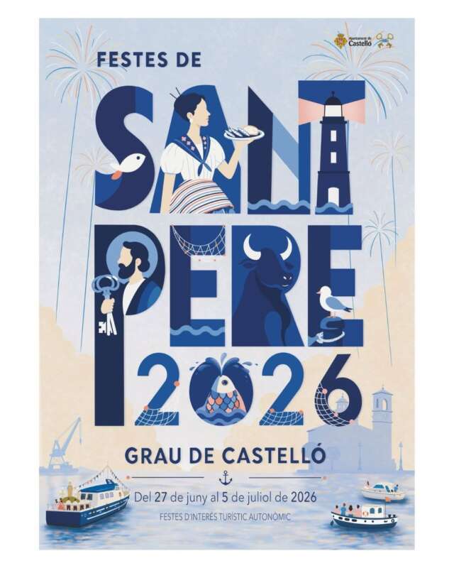 Cartel de las fiestas de Sant Pere del Grau 2026