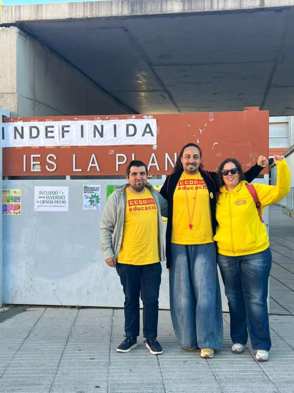 Huelga educación IES La Plana Castelló