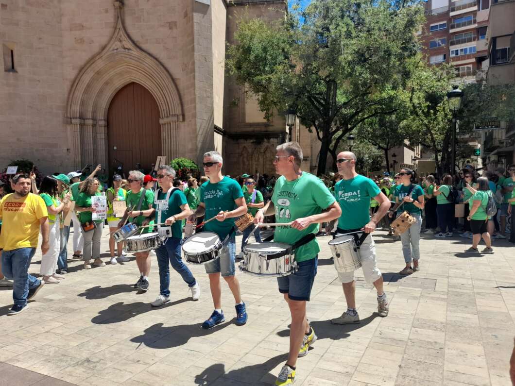 Manifestación educativa y huelga en Castelló 25 mayo