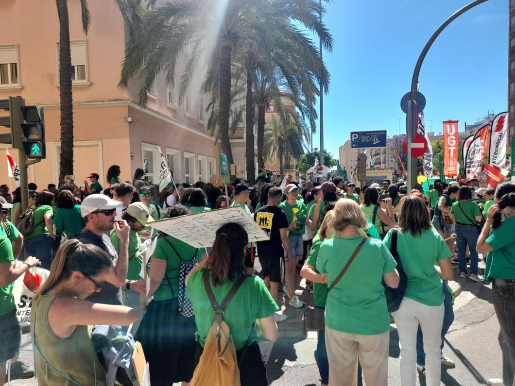 Manifestación educativa y huelga en Castelló 25 mayo