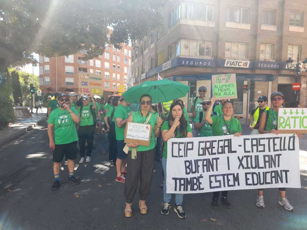 Manifestación educativa y huelga en Castelló 25 mayo