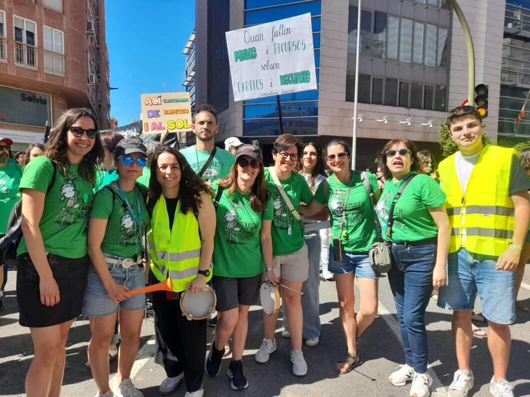 Manifestación educativa y huelga en Castelló 25 mayo