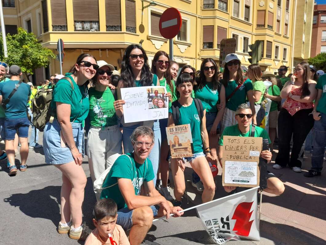 Manifestación educativa y huelga en Castelló 25 mayo