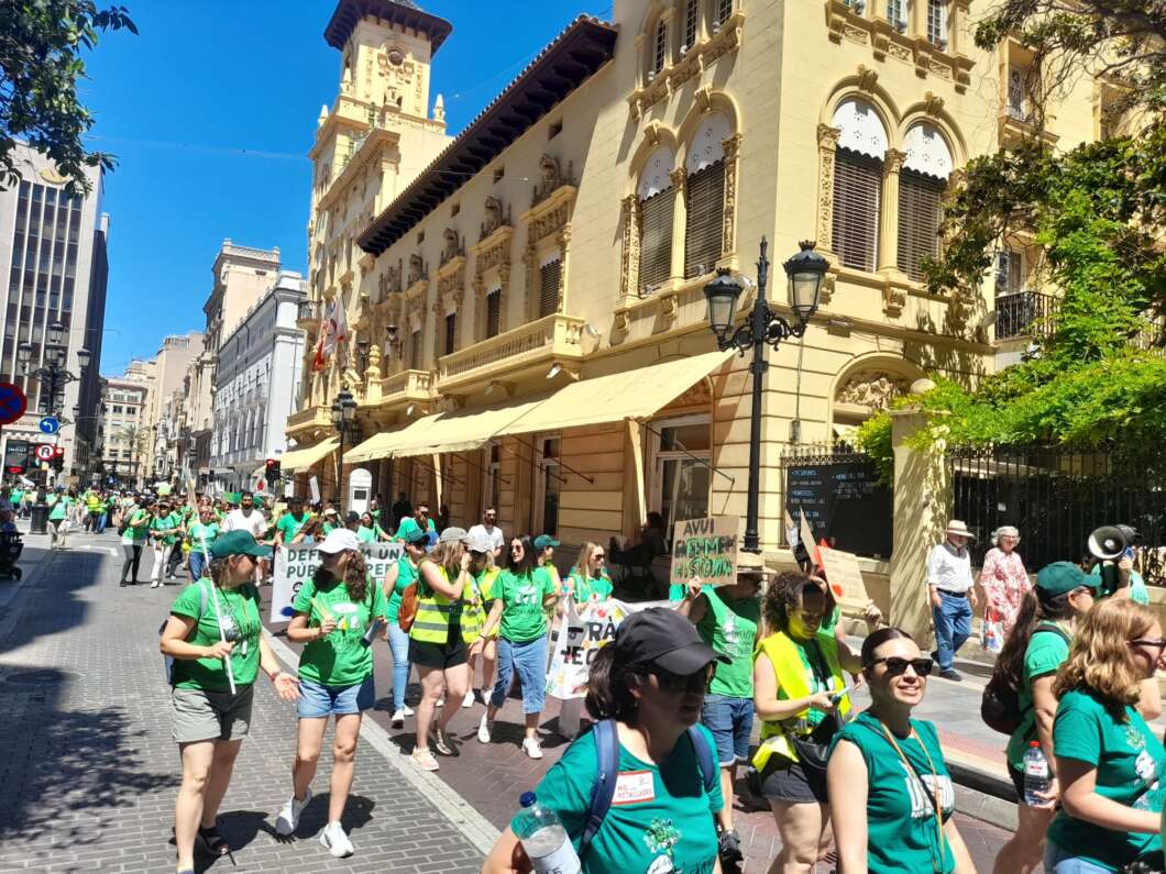 Manifestación educativa y huelga en Castelló 25 mayo