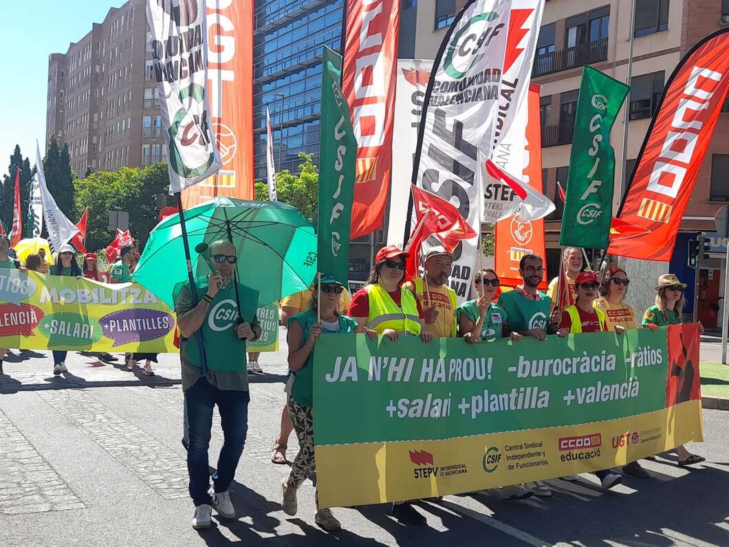 Manifestación educativa y huelga en Castelló 25 mayo