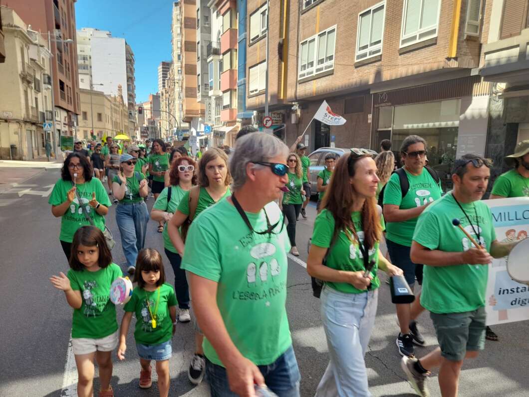 Manifestación educativa y huelga en Castelló 25 mayo