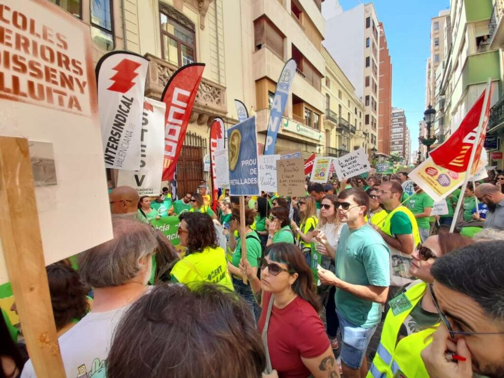 Huelga en educación pública Castellón 13 mayo