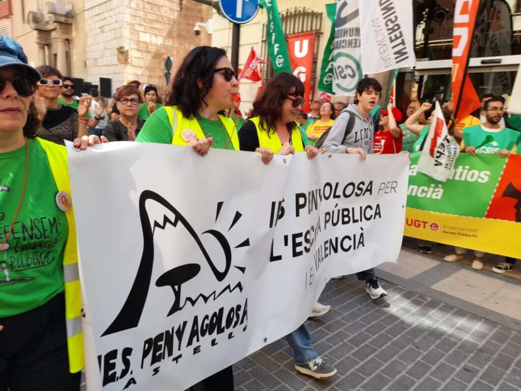 Huelga en educación pública Castellón 13 mayo