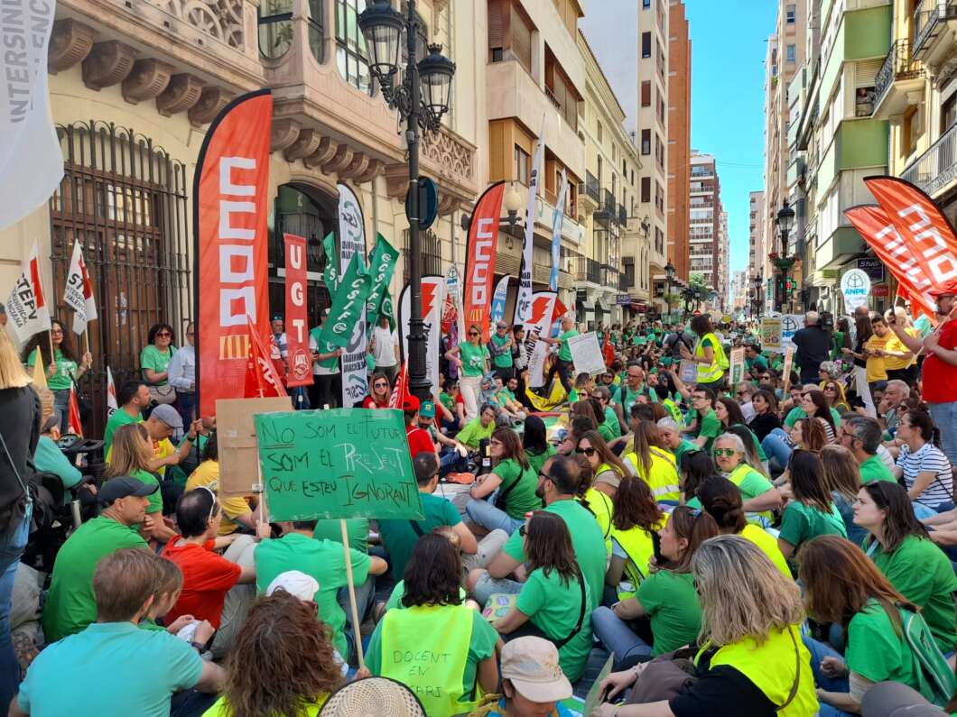 Huelga en educación pública Castellón 13 mayo