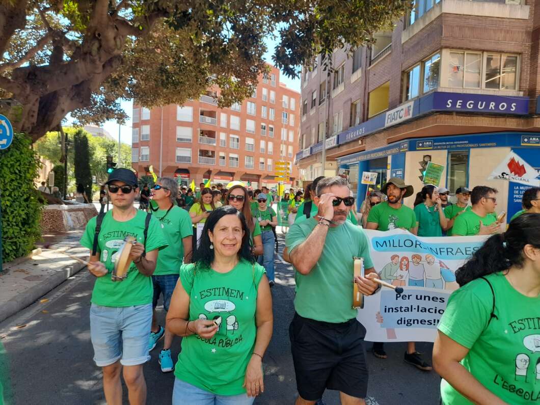 Manifestación educativa y huelga en Castelló 25 mayo
