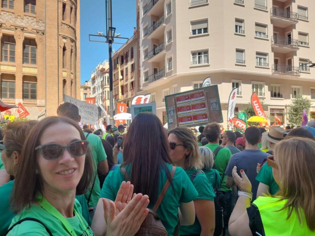 Concentración de educación y huelga en Castelló