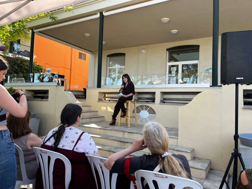 Helena Resano en la feria de novela romántica Benicàssim