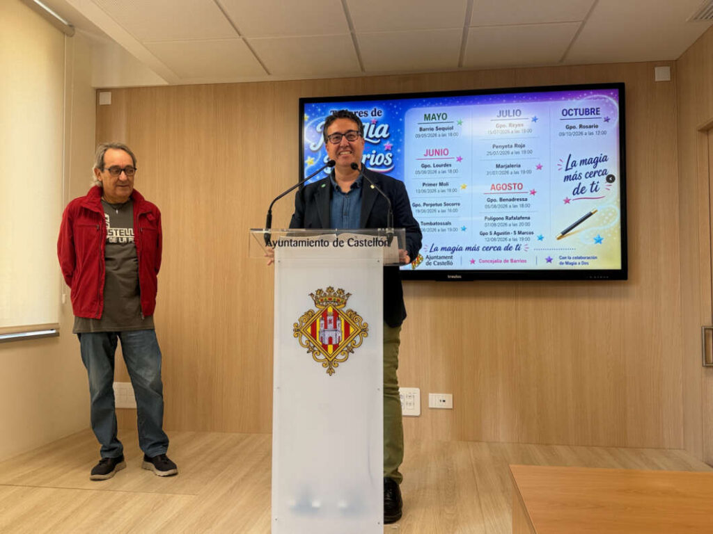 Actividad Magia en los Barrios llegará a 12 puntos de Castellón entre mayo y octubre
