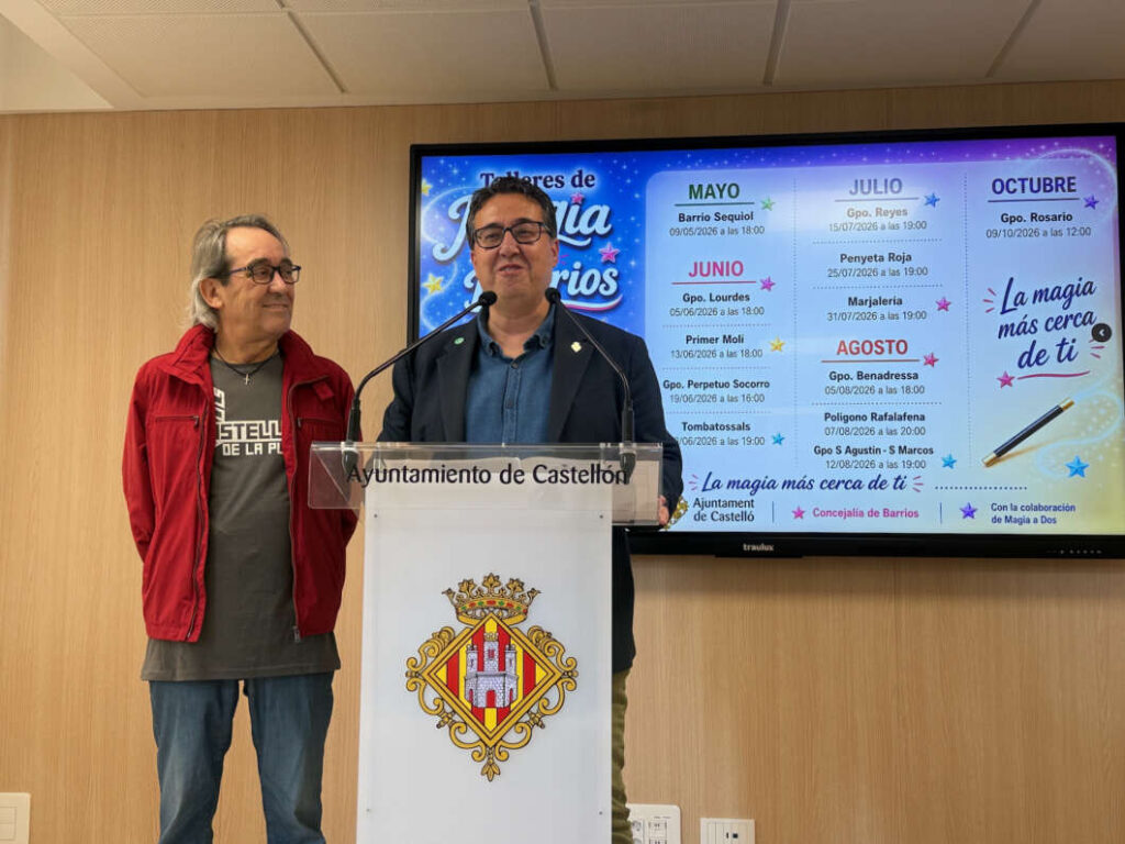 Actividad Magia en los Barrios llegará a 12 puntos de Castellón entre mayo y octubre