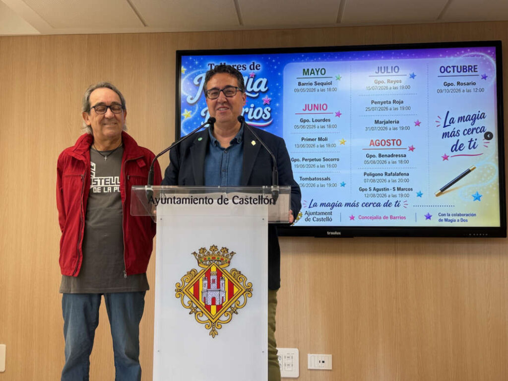 Actividad Magia en los Barrios llegará a 12 puntos de Castellón entre mayo y octubre