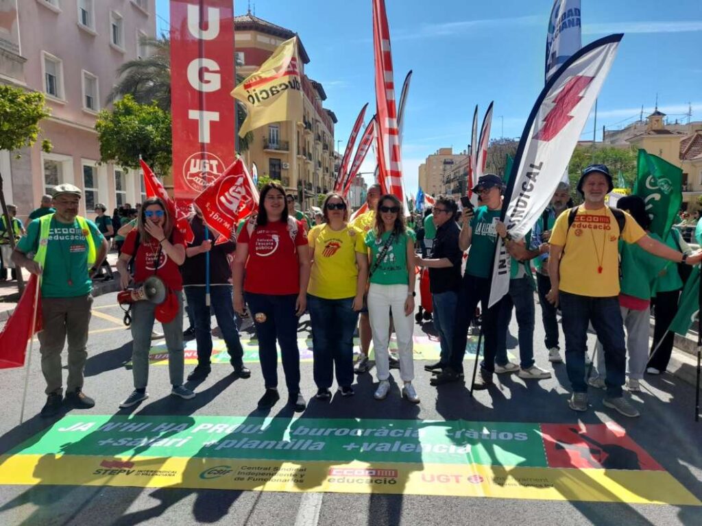 Huelga en educación y manifestación en Castelló