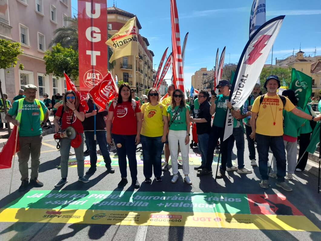 Huelga en educación y manifestación en Castelló