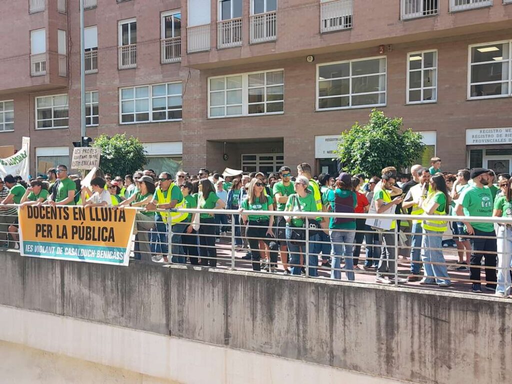 Huelga en educación y manifestación en Castelló